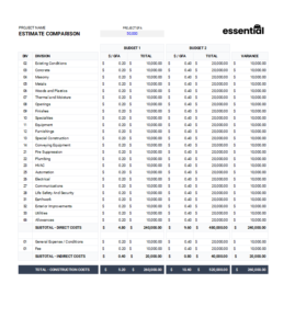 Screenshot 2025 02 27 091859 - Estimate Comparison Summary