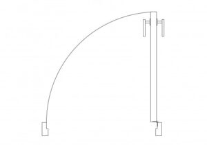 5dffb386942e6 - Single Door Top View - Autocad Block